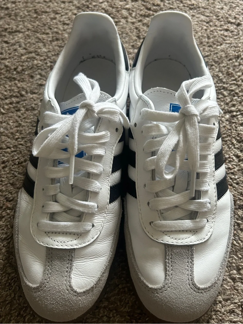 Adidas Sambas in White and Black